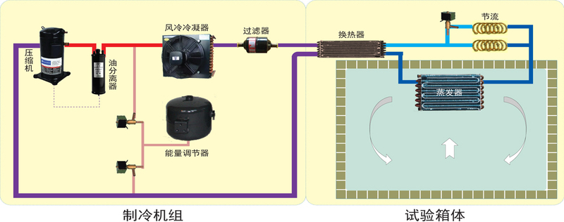 KESINE試驗(yàn)箱結(jié)構(gòu)設(shè)計(jì)圖(圖1)